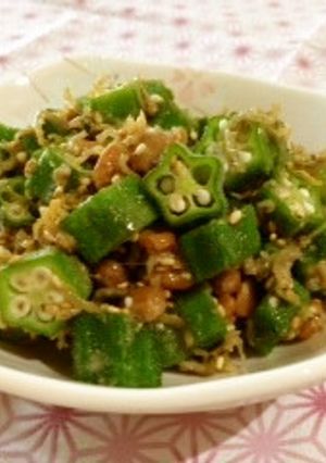 ☮オクラ納豆しらす☮-レシピのメイン写真