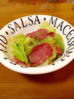 スモークタンとレタスの炒め物-レシピのメイン写真