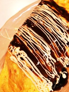簡単!もやしと卵のお好み焼き風オムレツ-レシピのメイン写真