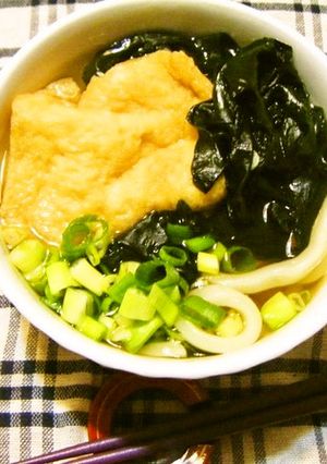 冷凍讃岐うどんできつねうどん-レシピのメイン写真
