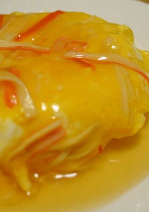 話題入り簡単ランチ☆卵とカニかまで天津飯-レシピのメイン写真