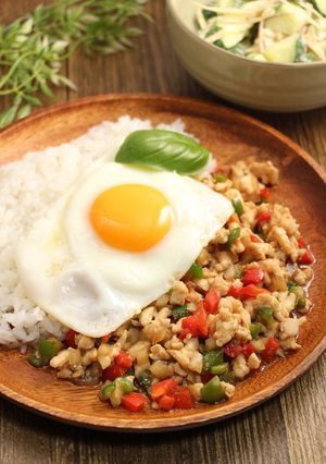 レンジで簡単！本格ガパオライス-レシピのメイン写真
