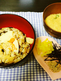【アレンジ】わさび山かけ炊込みご飯-レシピのメイン写真