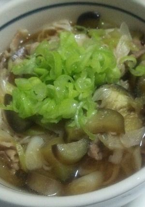 豚肉となすのにゅうめん-レシピのメイン写真