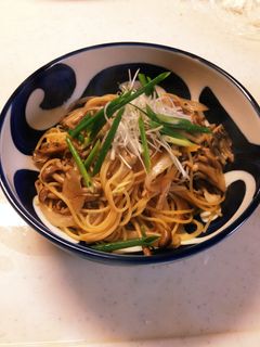 秋☆きのこたっぷりバター醤油の和風パスタ-レシピのメイン写真