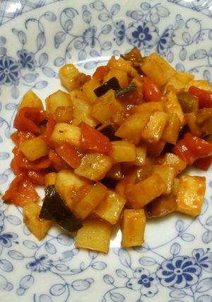 コロコロ野菜とはんぺんのケチャップ風味♪-レシピのメイン写真