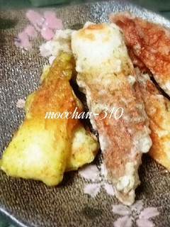 ちくわの磯辺あげ*チーズ入&カレー味も!-レシピのメイン写真
