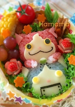 妖怪ウォッチ♪ジバ＆ロボニャン♪キャラ弁-レシピのメイン写真