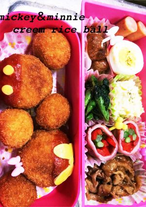 ミキミニ♡ライスボール.コロッケ-レシピのメイン写真