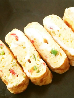 塩ピーマン*卵焼き-レシピのメイン写真