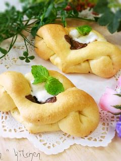 HBで♡とろけるスモア風チョコパン-レシピのメイン写真