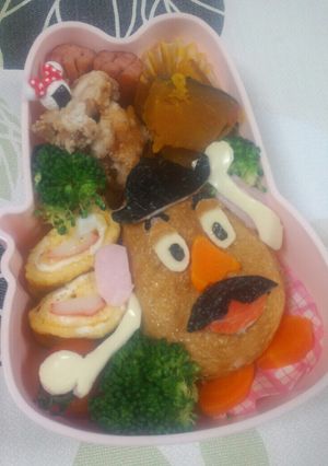 稲荷寿司☆ポテトヘッド☆キャラ弁☆-レシピのメイン写真
