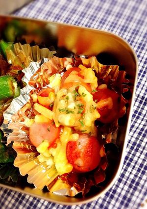 簡単お弁当の隙間に♡ウインナーピザ♡-レシピのメイン写真