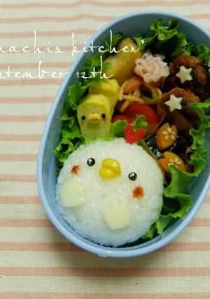 幼稚園 お弁当 キャラ弁♡にわとり-レシピのメイン写真