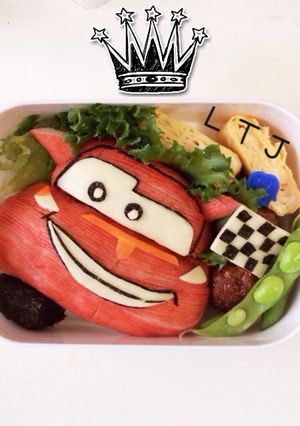 立体 カーズ キャラ弁 遠足運動会に-レシピのメイン写真
