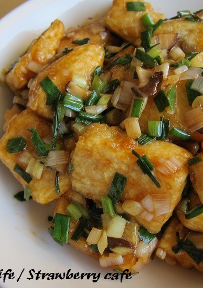 木綿豆腐の中華ねぎ炒め-レシピのメイン写真