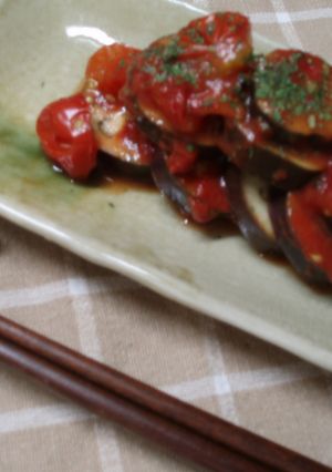 なすとトマトのホットサラダ-レシピのメイン写真