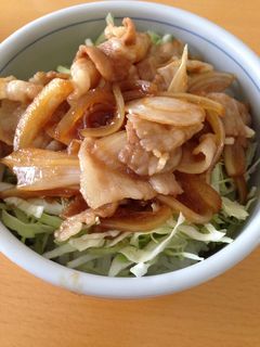 豚バラ生姜焼き丼-レシピのメイン写真