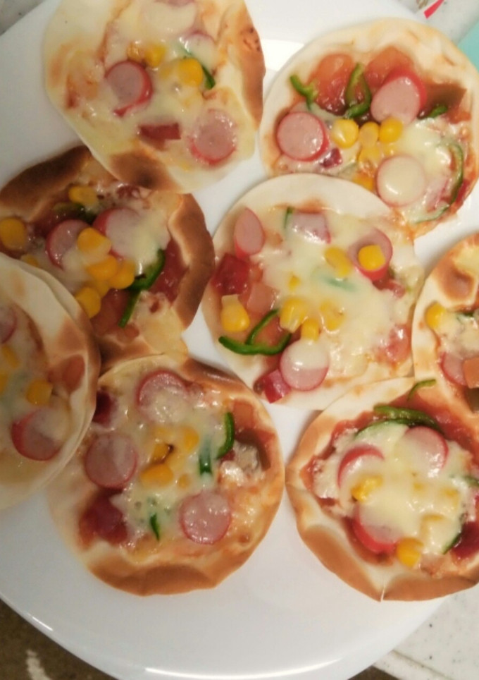 餃子の皮で簡単ピザ♡-レシピのメイン写真