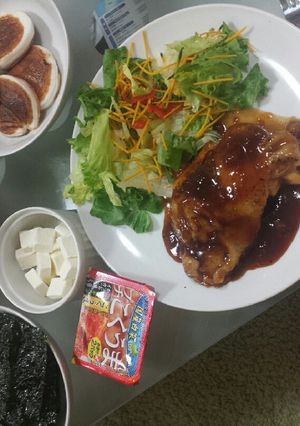 照り焼きチキンを杏ジャムで♡-レシピのメイン写真
