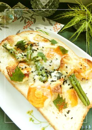 揚げmix野菜のマヨチーズトースト-レシピのメイン写真