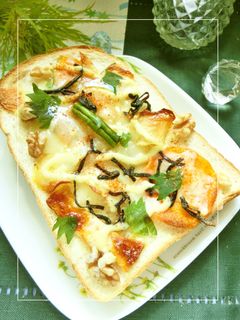 揚げmix野菜の塩昆布マヨチーズトースト-レシピのメイン写真
