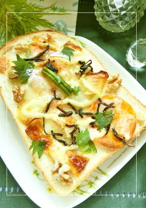 揚げmix野菜の塩昆布マヨチーズトースト-レシピのメイン写真