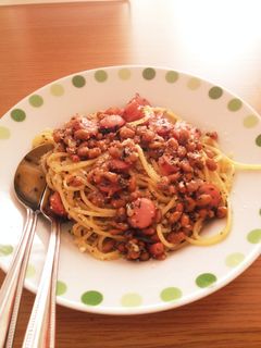 納豆パスタ-レシピのメイン写真