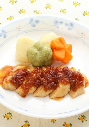 介護食　ポークのアップルジンジャーソース-レシピのメイン写真