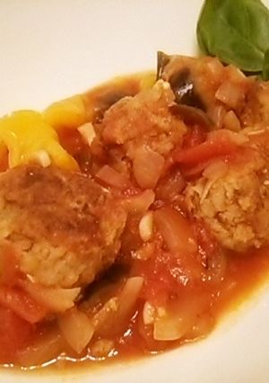 カマンベール入りミートボールのトマト煮-レシピのメイン写真