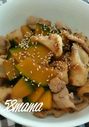 ぱぱっと簡単おかず♪豚ちくカボ炒め-レシピのメイン写真
