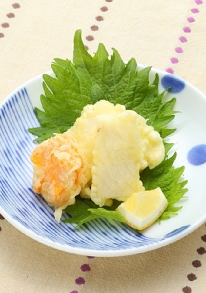 介護食　やわらか天ぷら（いか）-レシピのメイン写真