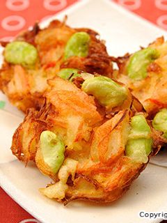 そら豆と香り箱のかき揚げ-レシピのメイン写真