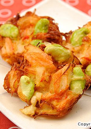そら豆と香り箱のかき揚げ-レシピのメイン写真