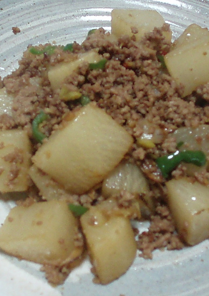 中華風★大根とひき肉の炒め物-レシピのメイン写真