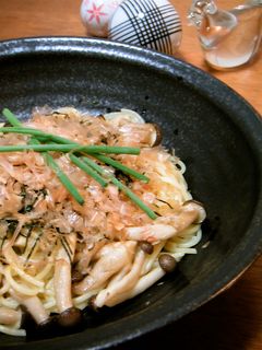 しめじと*柚子胡椒*の和風パスタ-レシピのメイン写真