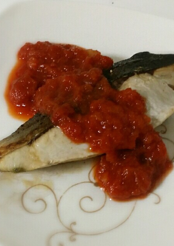 はまちの塩焼き トマトソース-レシピのメイン写真