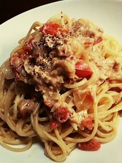 分量適当!ツナクリーム風パスタ-レシピのメイン写真