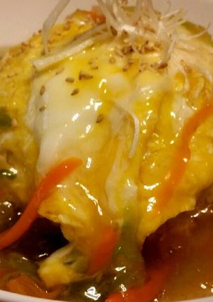生姜でポカポカ。餡掛けオムチャーハン。-レシピのメイン写真