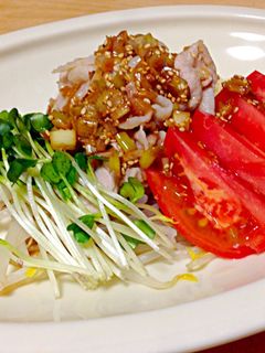 冷しゃぶ〜ポン酢香味ダレ♪-レシピのメイン写真