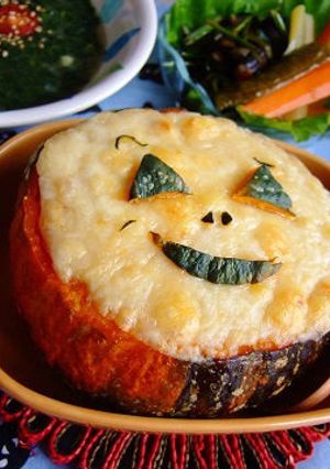 坊ちゃんカボチャのドリア♪ハロウィン♪-レシピのメイン写真