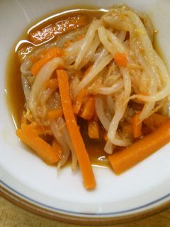 簡単 節約! もやし 人参の からし和え-レシピのメイン写真