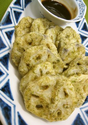シャキシャキ蓮根のおつまみ天ぷら-レシピのメイン写真