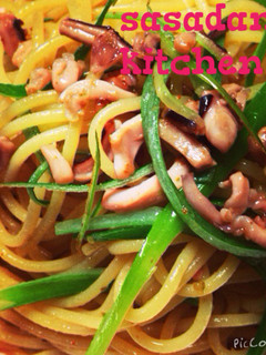 函館イカ塩辛と柚子胡椒のパスタ☆-レシピのメイン写真