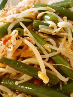 もやしとえのきといんげんの豆板醤炒め-レシピのメイン写真