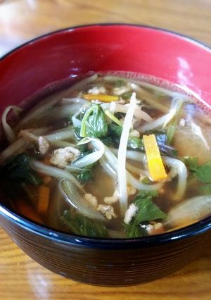 野菜☺具沢山のあったか醤油汁❀-レシピのメイン写真