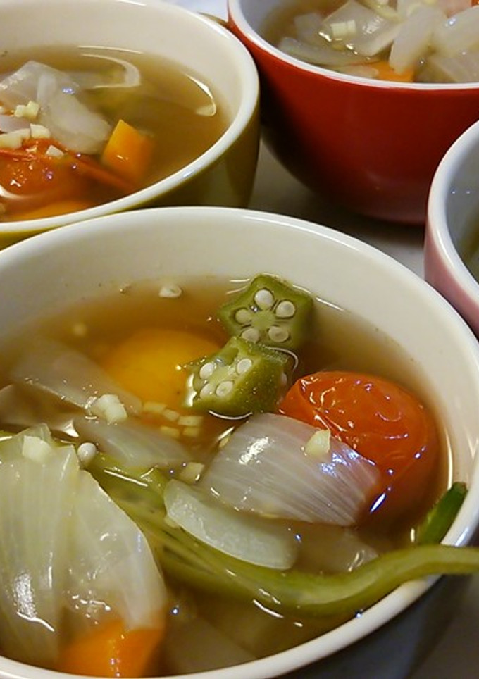 夏の終わりの野菜スープ-レシピのメイン写真