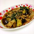 簡単☆豚肉とナスのゴマ炒め煮
