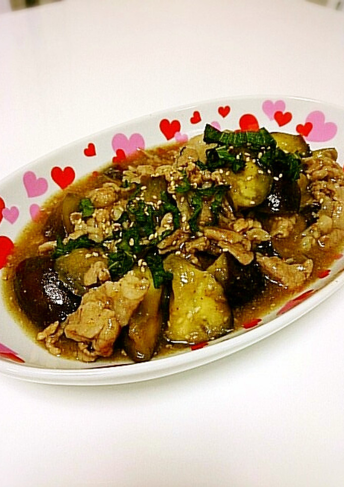 簡単☆豚肉とナスのゴマ炒め煮-レシピのメイン写真