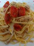 ドライトマトとツナのパスタ